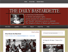 Tablet Screenshot of dailybastardette.com